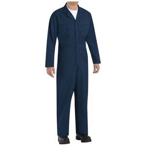 Red Kap Twill Action Back Coverall with Chest Pockets 38 reg Navy